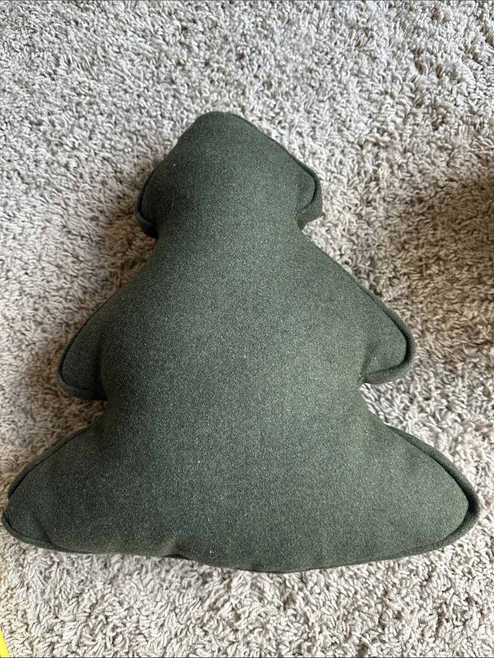 Holiday Tree Plush Pillow - Dark Green